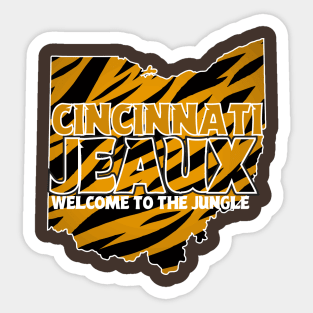 Cincinnati Jeaux Burrow Sticker